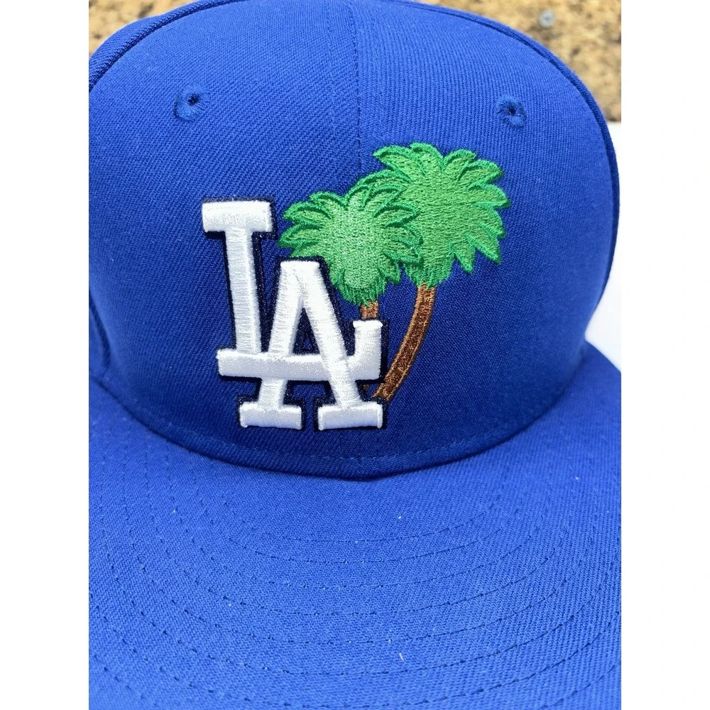 LA Dodgers Palm Trees,‎ New Era 59Fifty Fitted 6X World Series Patch, Size 7 3/4